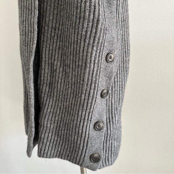 Vince Wool+ Yak Yak Knit Grey Cardigan Sweater M - Picture 6 of 10